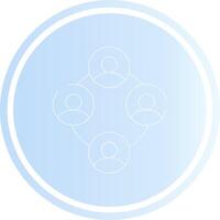 Networking with People Creative Icon Design vector