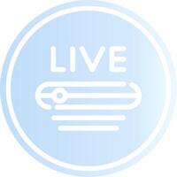 Live Stream Creative Icon Design vector