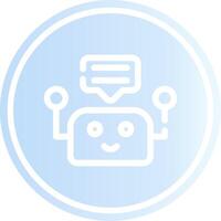 Chatbot Creative Icon Design vector