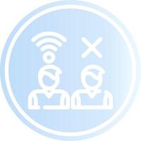 Digital Divide Creative Icon Design vector