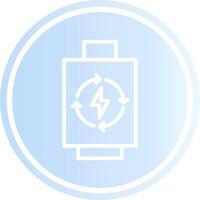 Rechargeable Battery Creative Icon Design vector