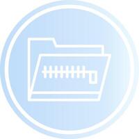 Zip Folder Creative Icon Design vector