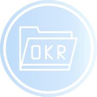 Okr Folder Creative Icon Design vector