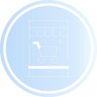 Personalized Web Store Creative Icon Design vector