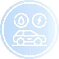 Hybrid Vehicle Creative Icon Design vector