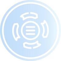 Circle Arrow Process Creative Icon Design vector