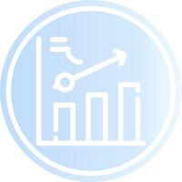 Clustered Bar Creative Icon Design vector