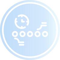 Circle Accent Timeline Creative Icon Design vector