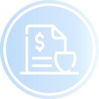 Documentation Fee Creative Icon Design vector