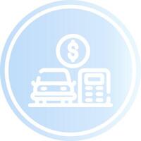 Car Loan Calculator Creative Icon Design vector