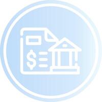 Bank Statement Creative Icon Design vector