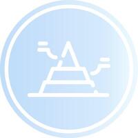 Basic Pyramid Creative Icon Design vector
