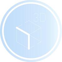 3D Object Creative Icon Design vector