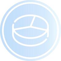 3D Pie Creative Icon Design vector