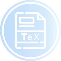 TeX Creative Icon Design vector