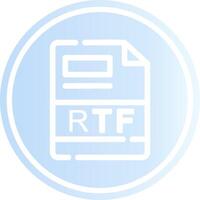 RTF Creative Icon Design vector