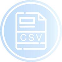 CSV Creative Icon Design vector