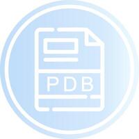 PDB Creative Icon Design vector