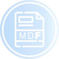 MDF Creative Icon Design vector