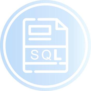 SQL Creative Icon Design vector