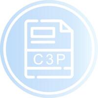 C3P Creative Icon Design vector