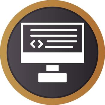 diseño de icono creativo de codificación vector