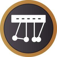 Newton Cradle Creative Icon Design vector