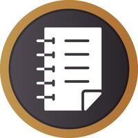 Notebook Creative Icon Design vector