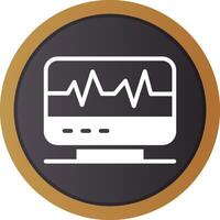 Electrocardiogram Creative Icon Design vector