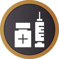 Vaccination Creative Icon Design vector