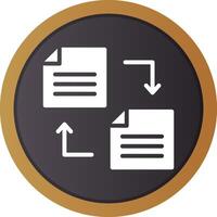 File Transfer Creative Icon Design vector