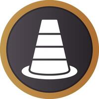 Traffic Cone Creative Icon Design vector