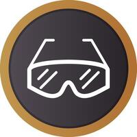 Lab Glasses Creative Icon Design vector