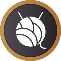 Wool Ball Creative Icon Design vector