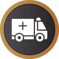 Ambulance Creative Icon Design vector