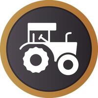 Tractor Creative Icon Design vector