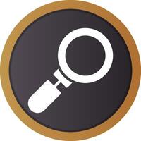 Magnifying Glass Creative Icon Design vector