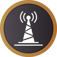 Radio Tower Creative Icon Design vector