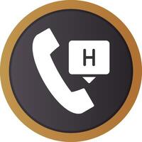 Emergency Call Creative Icon Design vector