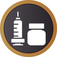 Vaccine Creative Icon Design vector