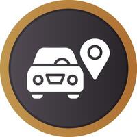 Car Location Creative Icon Design vector