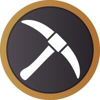 Pickaxe Creative Icon Design vector