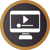 Video Player Creative Icon Design vector