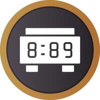 Digital Clock Creative Icon Design vector