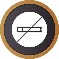 No Smoking Creative Icon Design vector