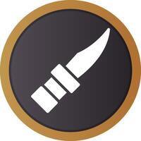 Police Knife Creative Icon Design vector