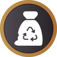 Garbage bag Creative Icon Design vector