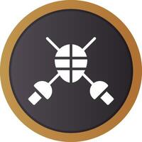 Fencing Creative Icon Design vector