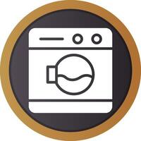 Washing Machine Creative Icon Design vector