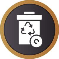 Recycle Bin Creative Icon Design vector